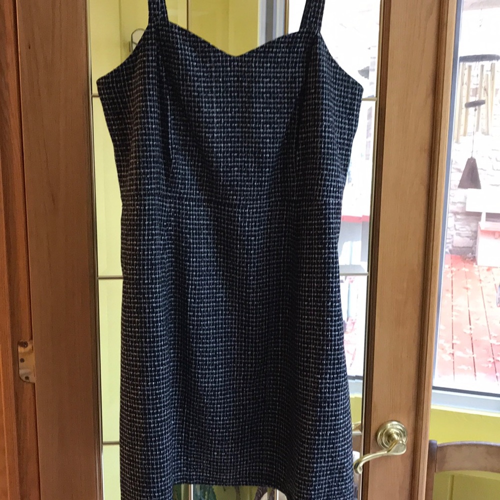 Black and white Lane Bryant dress. Fit and flare.